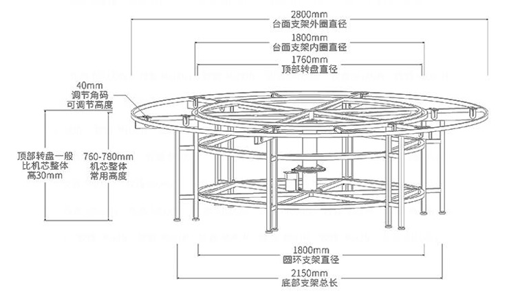 酒店餐桌電動(dòng)機(jī)芯